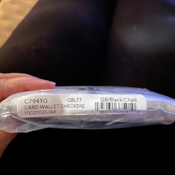 NWT Limited edition checkerboard Coach card wallet - Picture 3 of 7